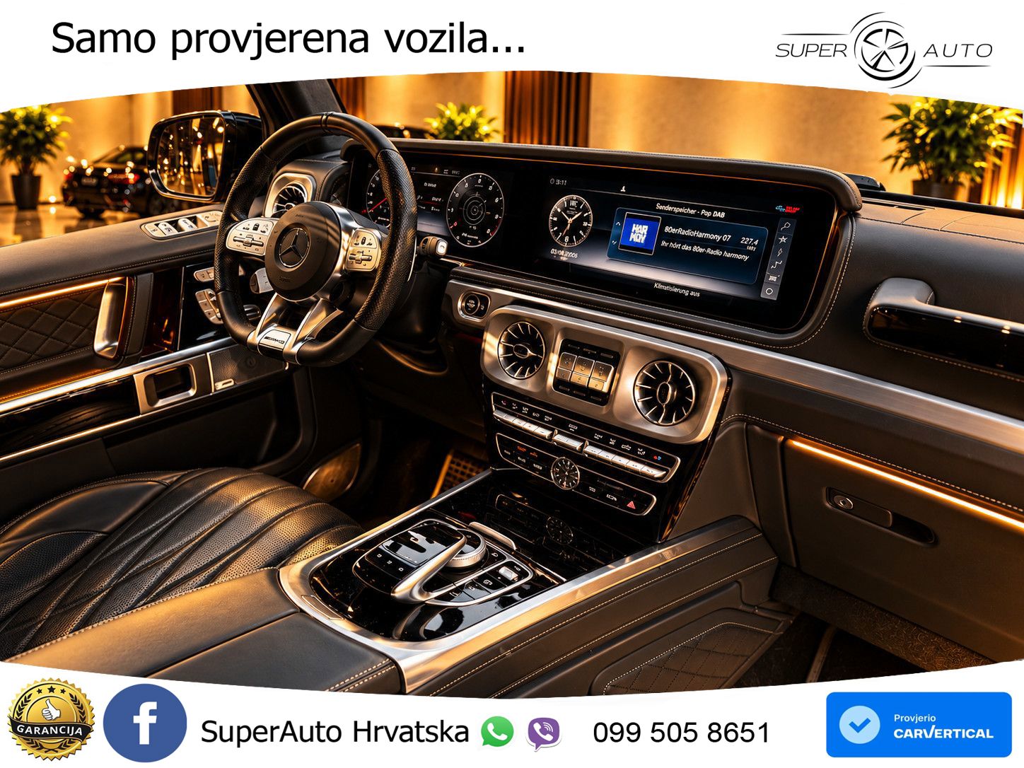 Mercedes AMG G 63 Long V8 (585 KS) 4MATIC 9G-TRONIC AMG SPEEDSHIFT PLUS LED+GR SJED+ACC