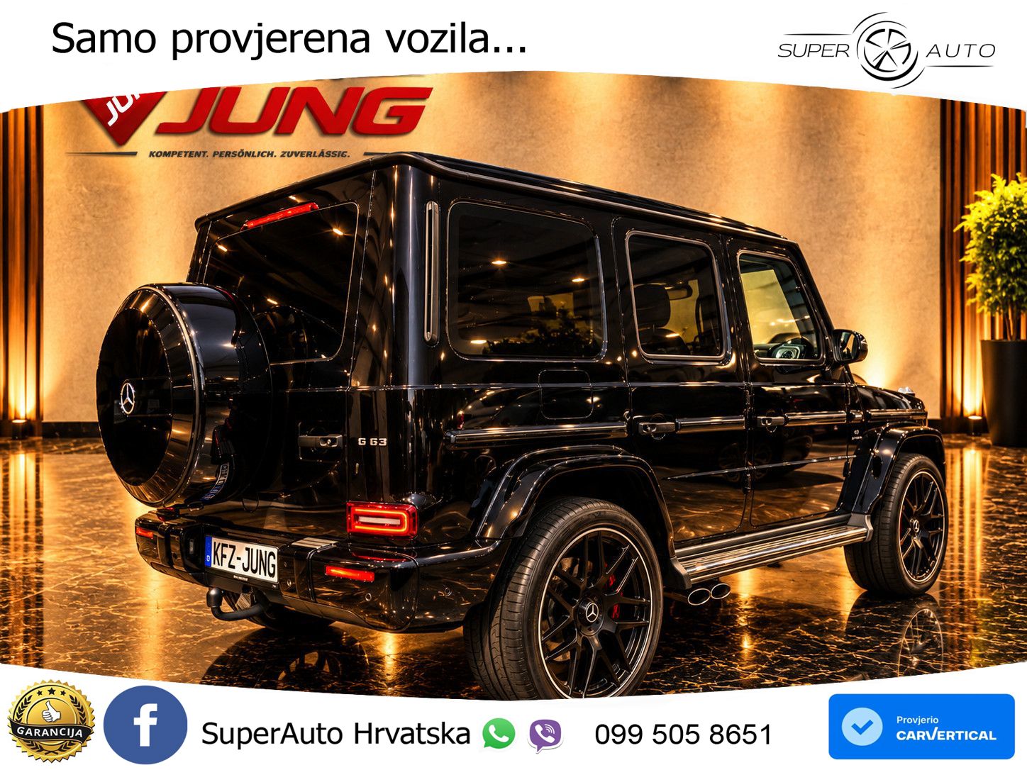 Mercedes AMG G 63 Long V8 (585 KS) 4MATIC 9G-TRONIC AMG SPEEDSHIFT PLUS LED+GR SJED+ACC