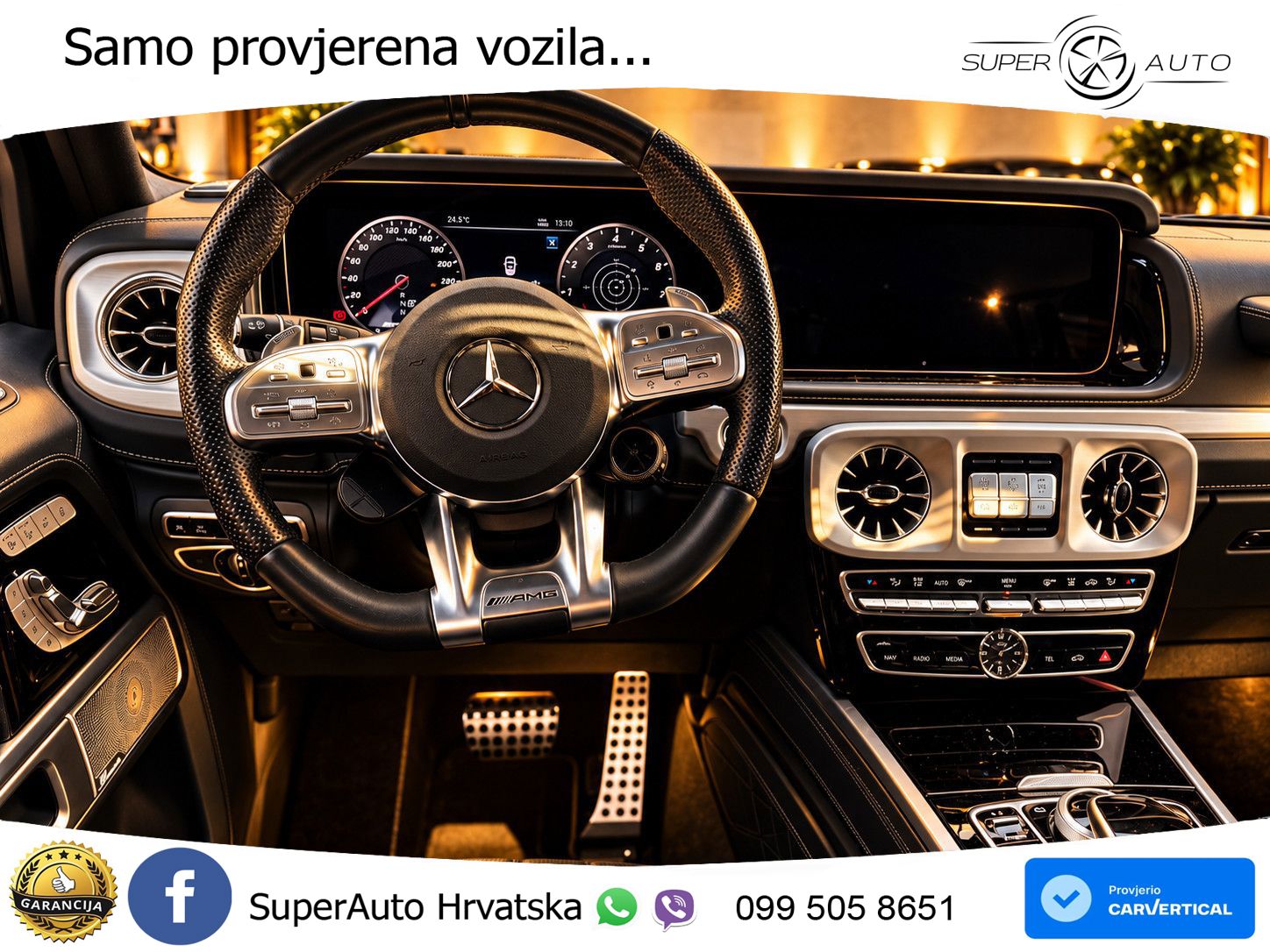 Mercedes AMG G 63 Long V8 (585 KS) 4MATIC 9G-TRONIC AMG SPEEDSHIFT PLUS LED+GR SJED+ACC
