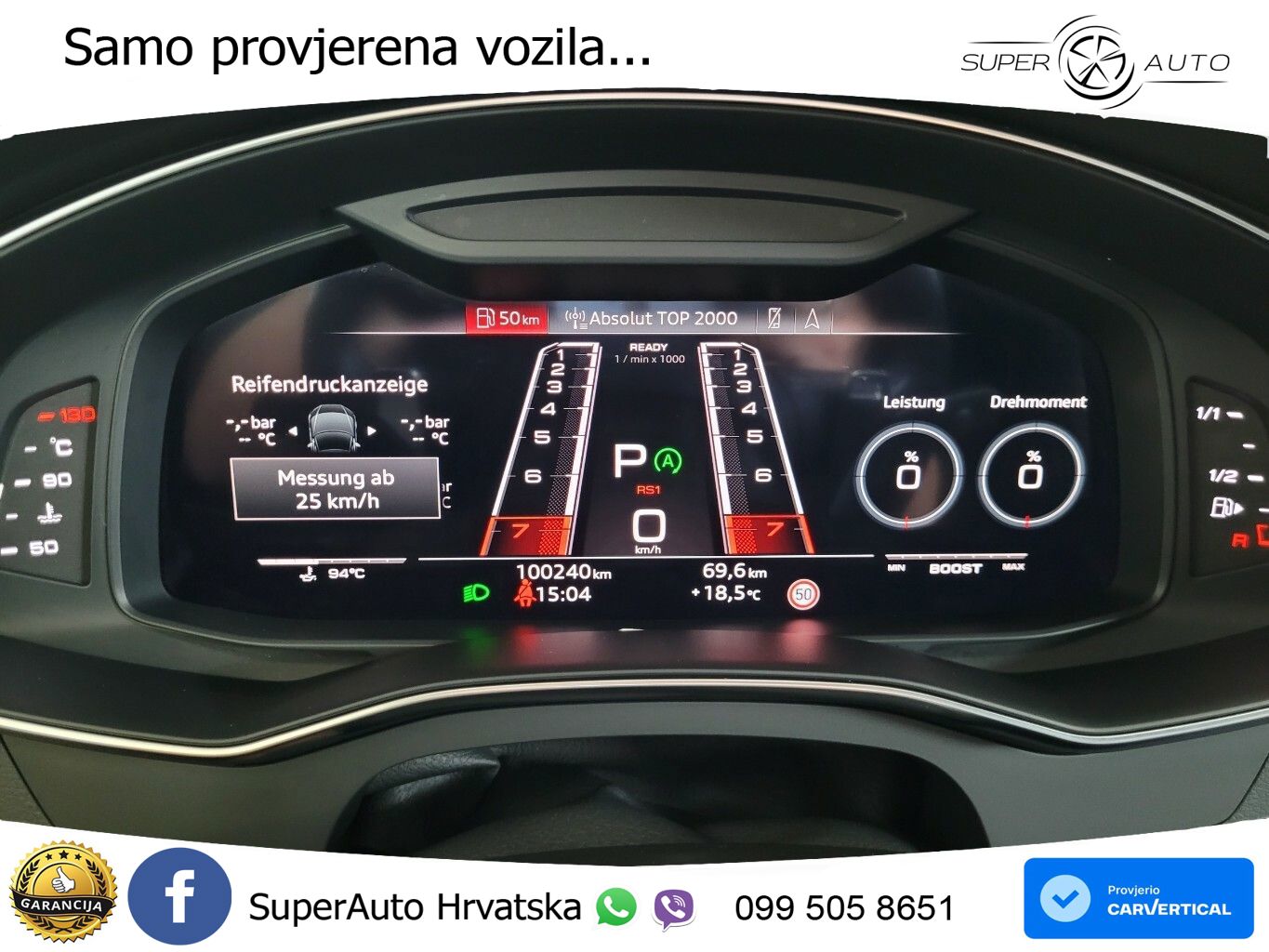 Audi RS6 Avant 4.0 TFSI V8 (600 KS) quattro Tiptronic Kuka MATRIX+GR SJED+KAM