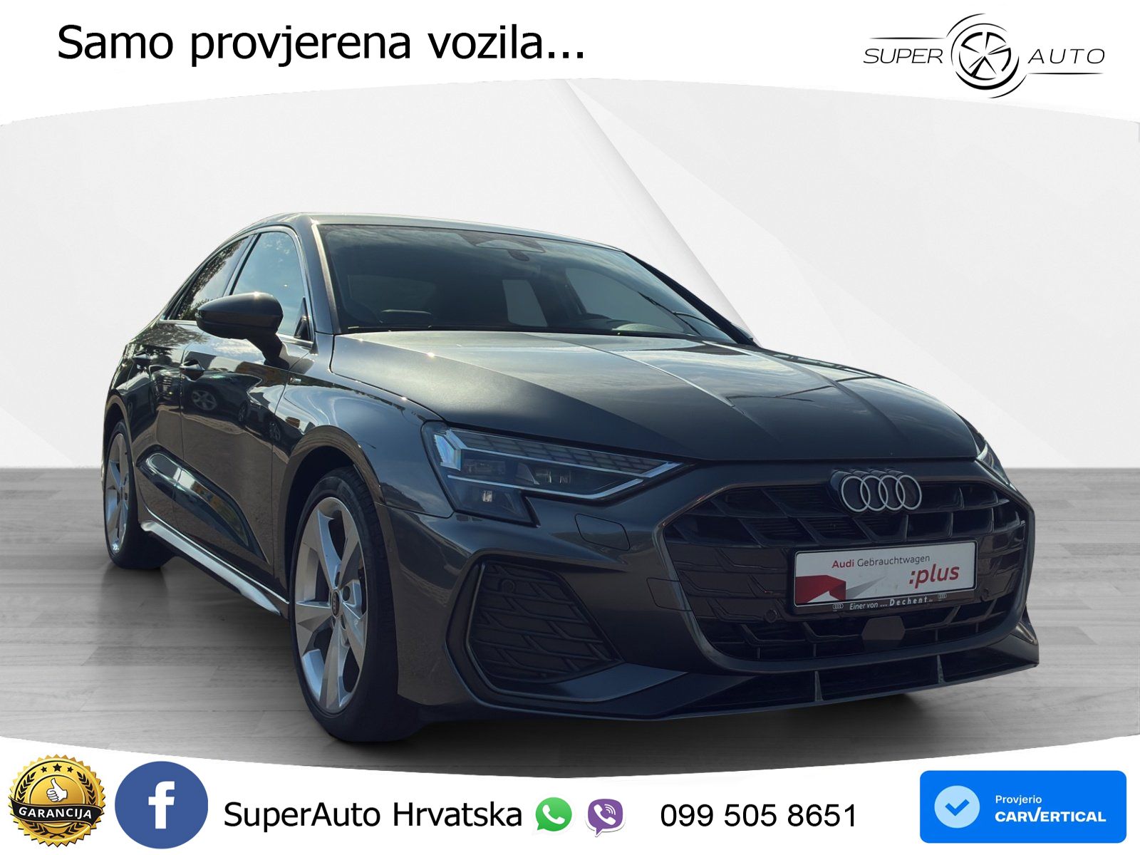 Audi A3 Limuzina 35 TFSI (150 KS) S tronic S line LED+GR SJED+ACC