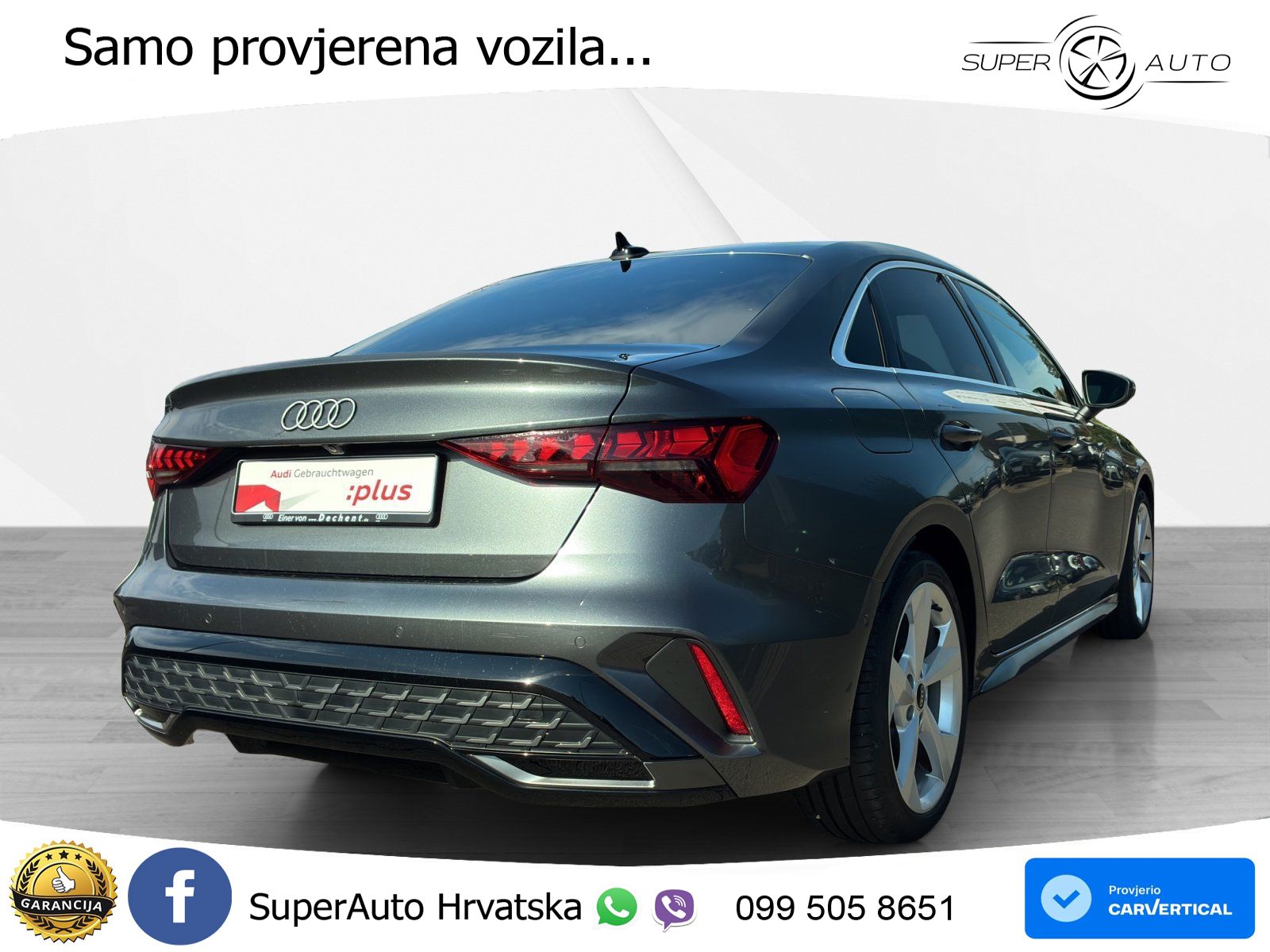 Audi A3 Limuzina 35 TFSI (150 KS) S tronic S line LED+GR SJED+ACC