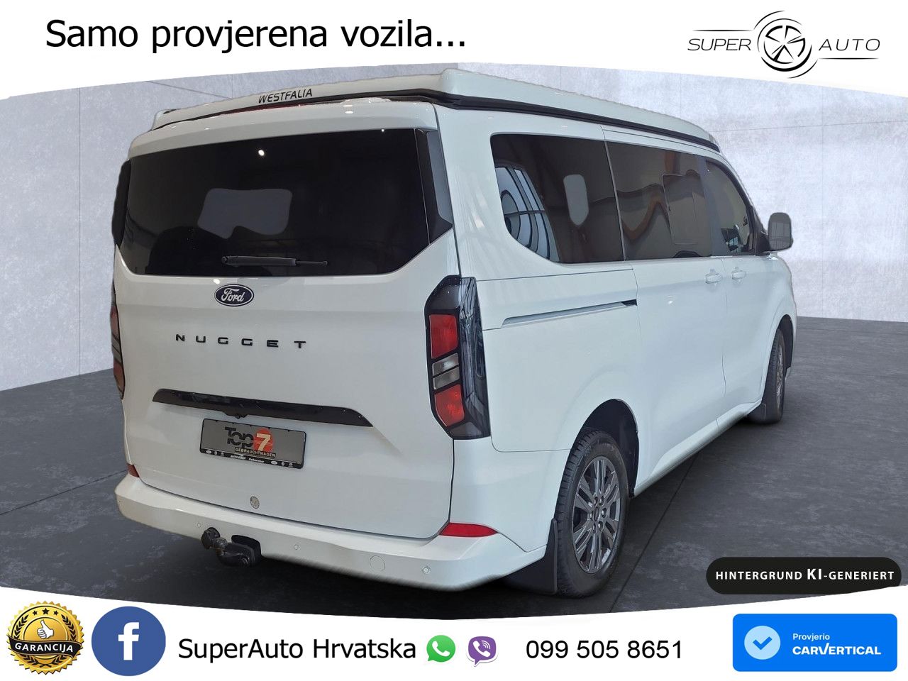 Ford Transit Custom Titanium L1 Aufstelldach Klima ZV 150 KS