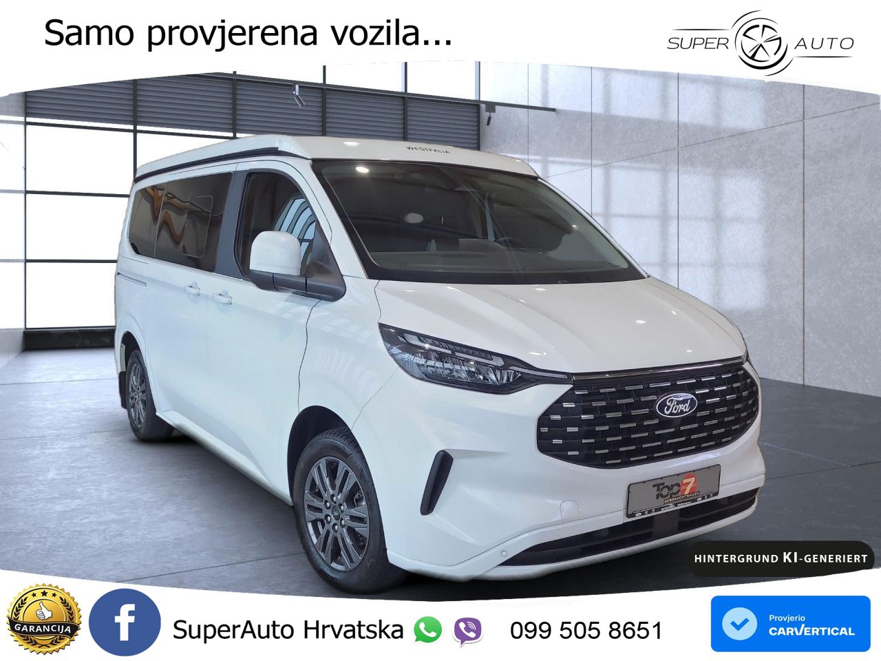 Ford Transit Custom Titanium L1 Aufstelldach Klima ZV 150 KS