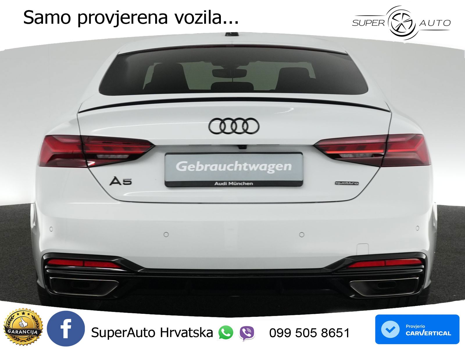 Audi A5 Sportback 45 TFSI (265 KS) quattro S tronic S line MATRIX+GR SJED+KAM