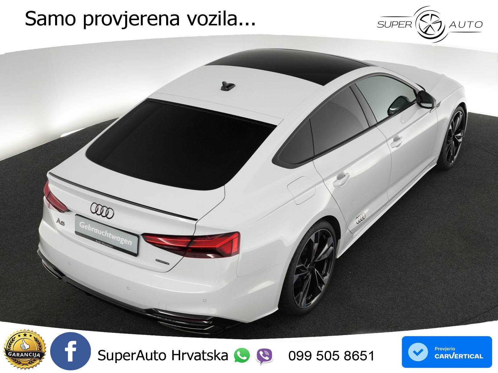 Audi A5 Sportback 45 TFSI (265 KS) quattro S tronic S line MATRIX+GR SJED+KAM