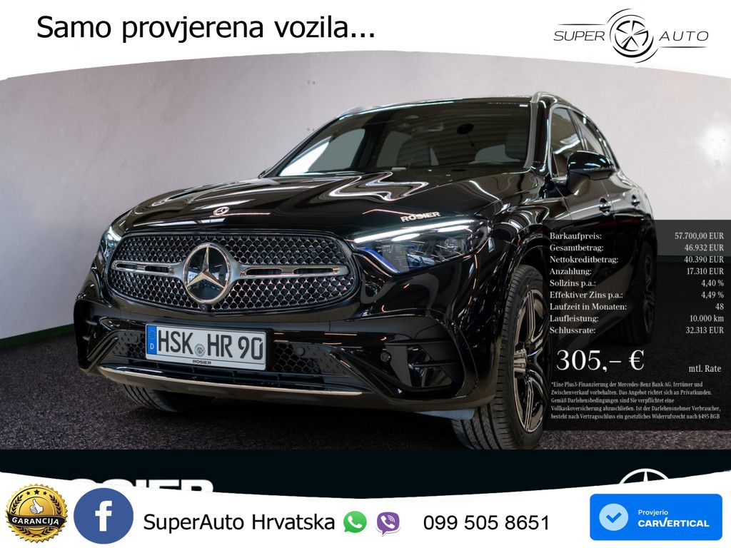 Mercedes GLC 220d (197 KS) 4MATIC 9G-TRONIC AMG LED+GR SJED+ACC