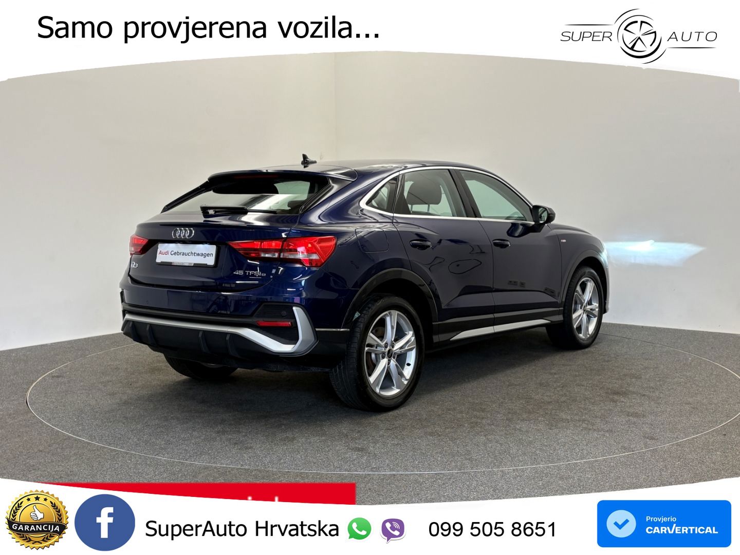 Audi Q3 Sportback 45 TFSIe (245 KS) S tronic LED+GR SJED+ACC