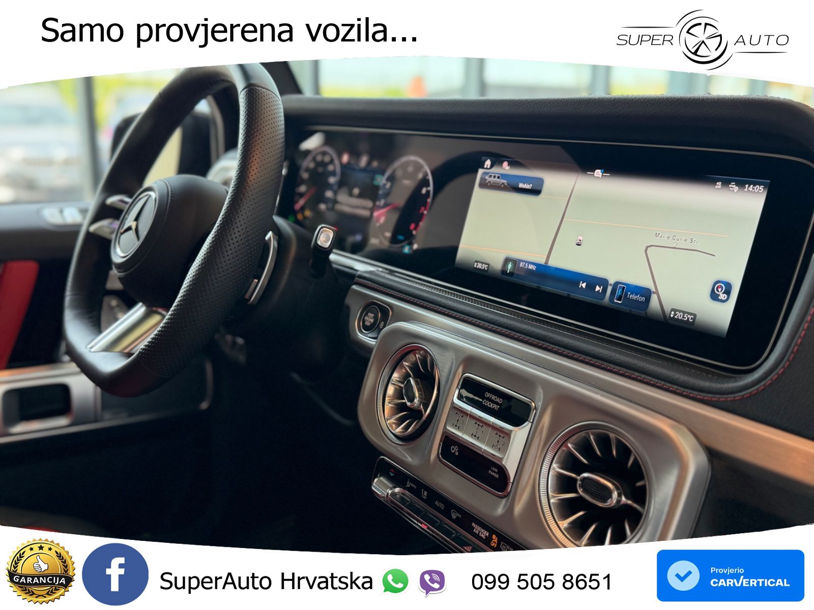 Mercedes G 500 Long (449 KS) 4MATIC 9G-TRONIC Exclusive LED+GR SJED+ACC
