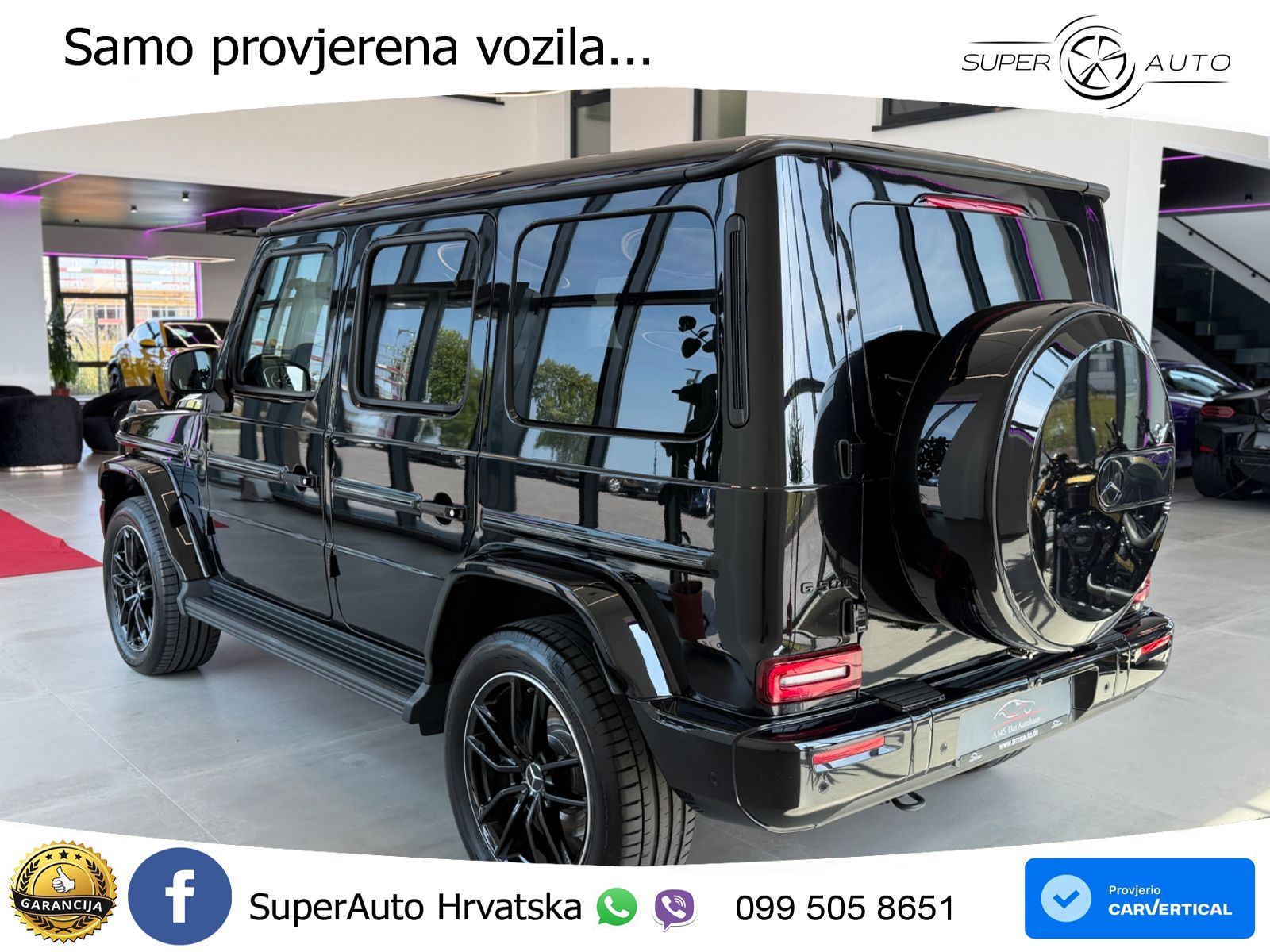Mercedes G 500 Long (449 KS) 4MATIC 9G-TRONIC Exclusive LED+GR SJED+ACC