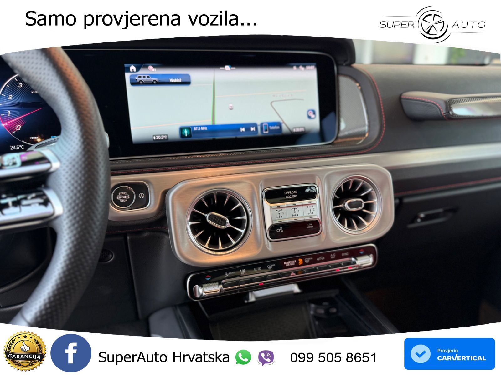 Mercedes G 500 Long (449 KS) 4MATIC 9G-TRONIC Exclusive LED+GR SJED+ACC