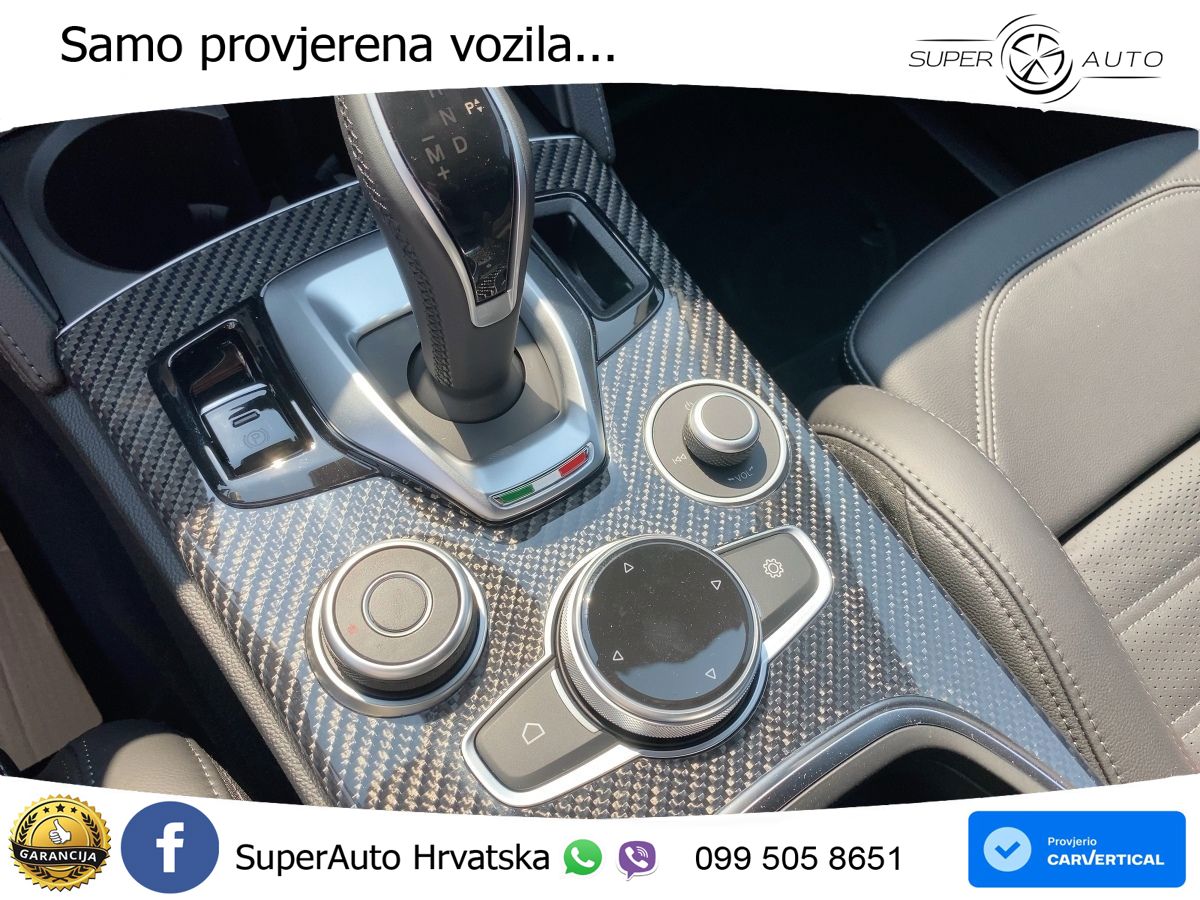 Alfa Romeo Stelvio Quadrifoglio 2.9 V6 Bi-Turbo (520 KS) Q4 Automatic LED+GR SJED+ACC