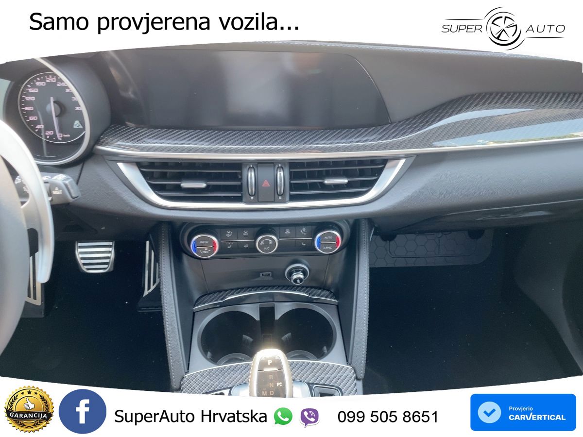 Alfa Romeo Stelvio Quadrifoglio 2.9 V6 Bi-Turbo (520 KS) Q4 Automatic LED+GR SJED+ACC