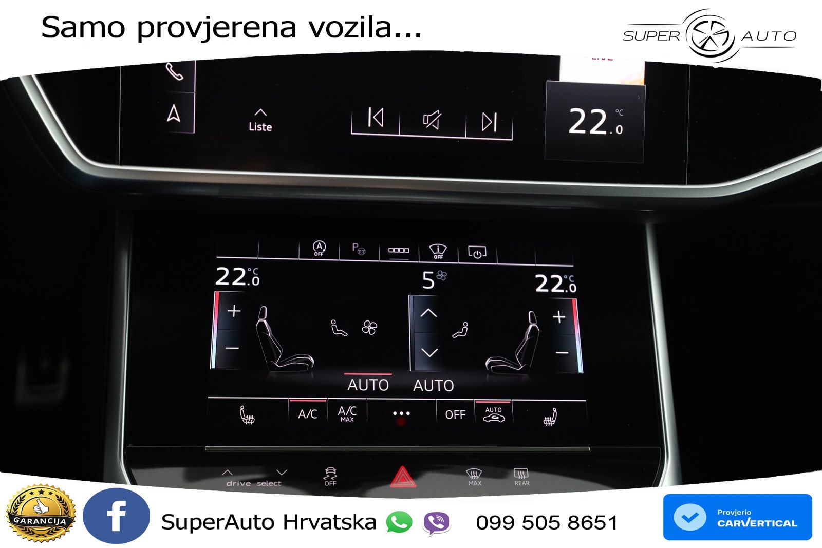 Audi A6 50 TDI V6 (286 KS) quattro tiptronic S line ZRAČNI+ACC+GR SJED+KAM+PANO