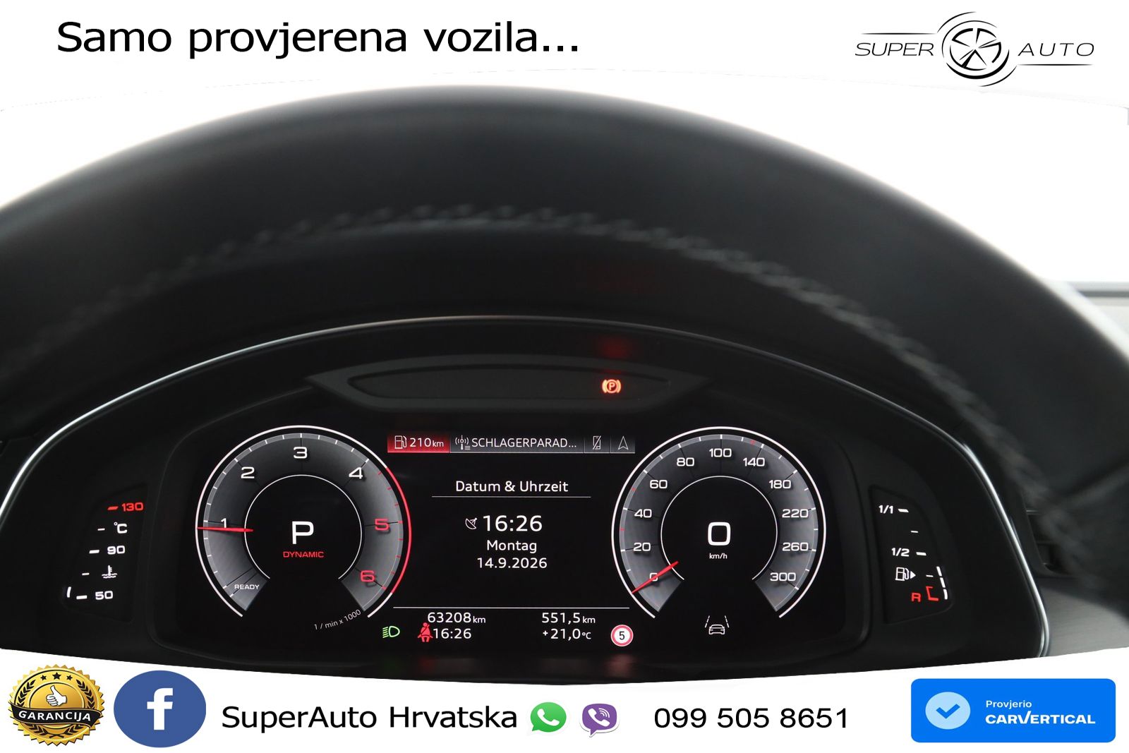 Audi A6 50 TDI V6 (286 KS) quattro tiptronic S line ZRAČNI+ACC+GR SJED+KAM+PANO