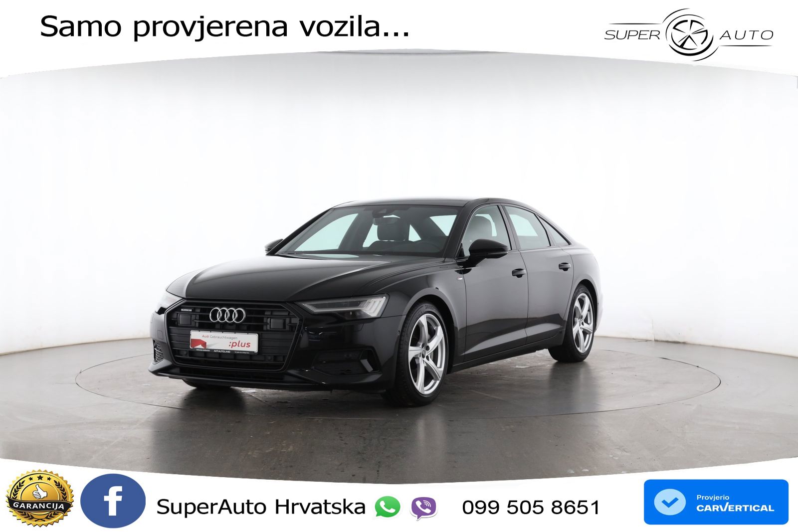 Audi A6 50 TDI V6 (286 KS) quattro tiptronic S line ZRAČNI+ACC+GR SJED+KAM+PANO