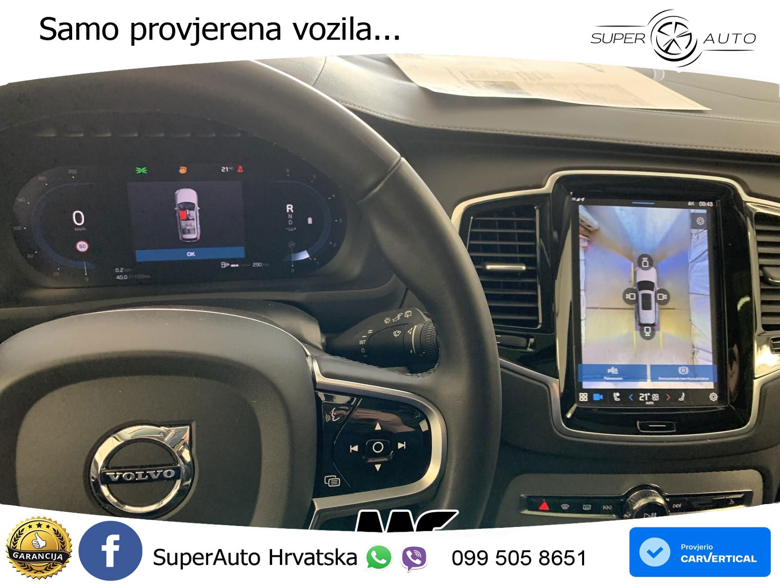 Volvo XC90 2.0 B5 Diesel AWD Automatic ACC+GR SJED+360+PANO