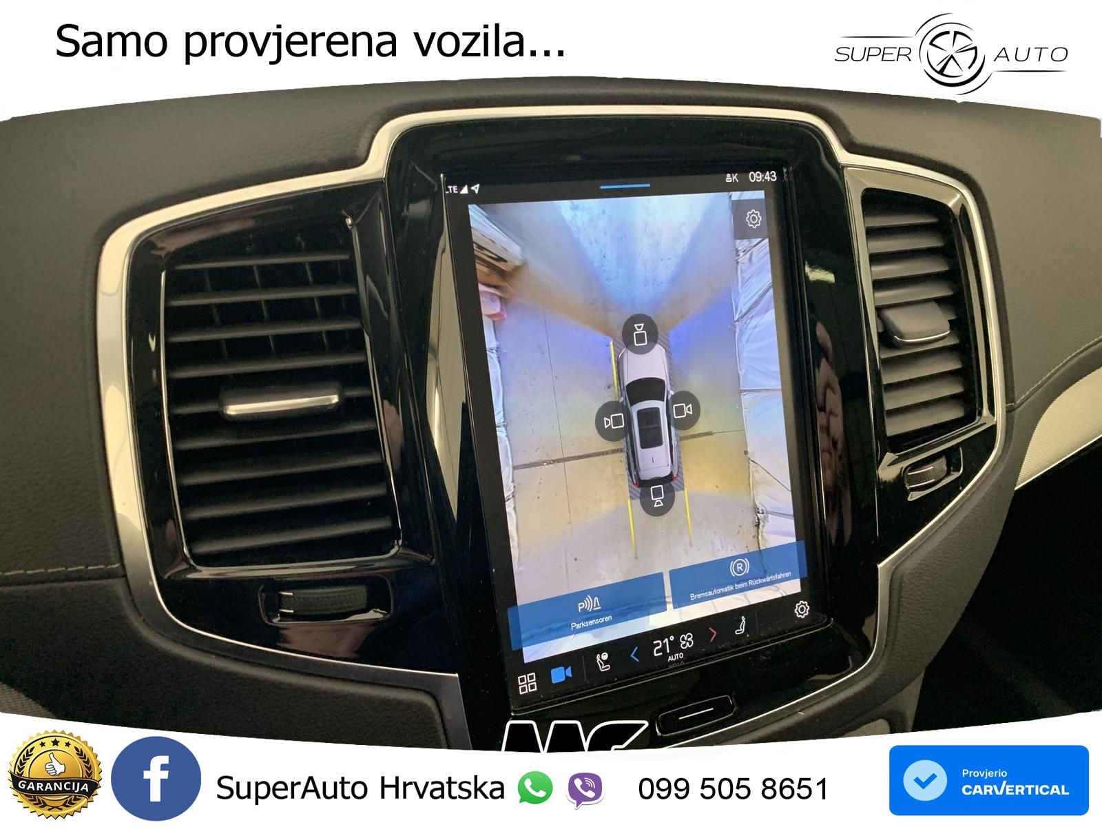 Volvo XC90 2.0 B5 Diesel AWD Automatic ACC+GR SJED+360+PANO
