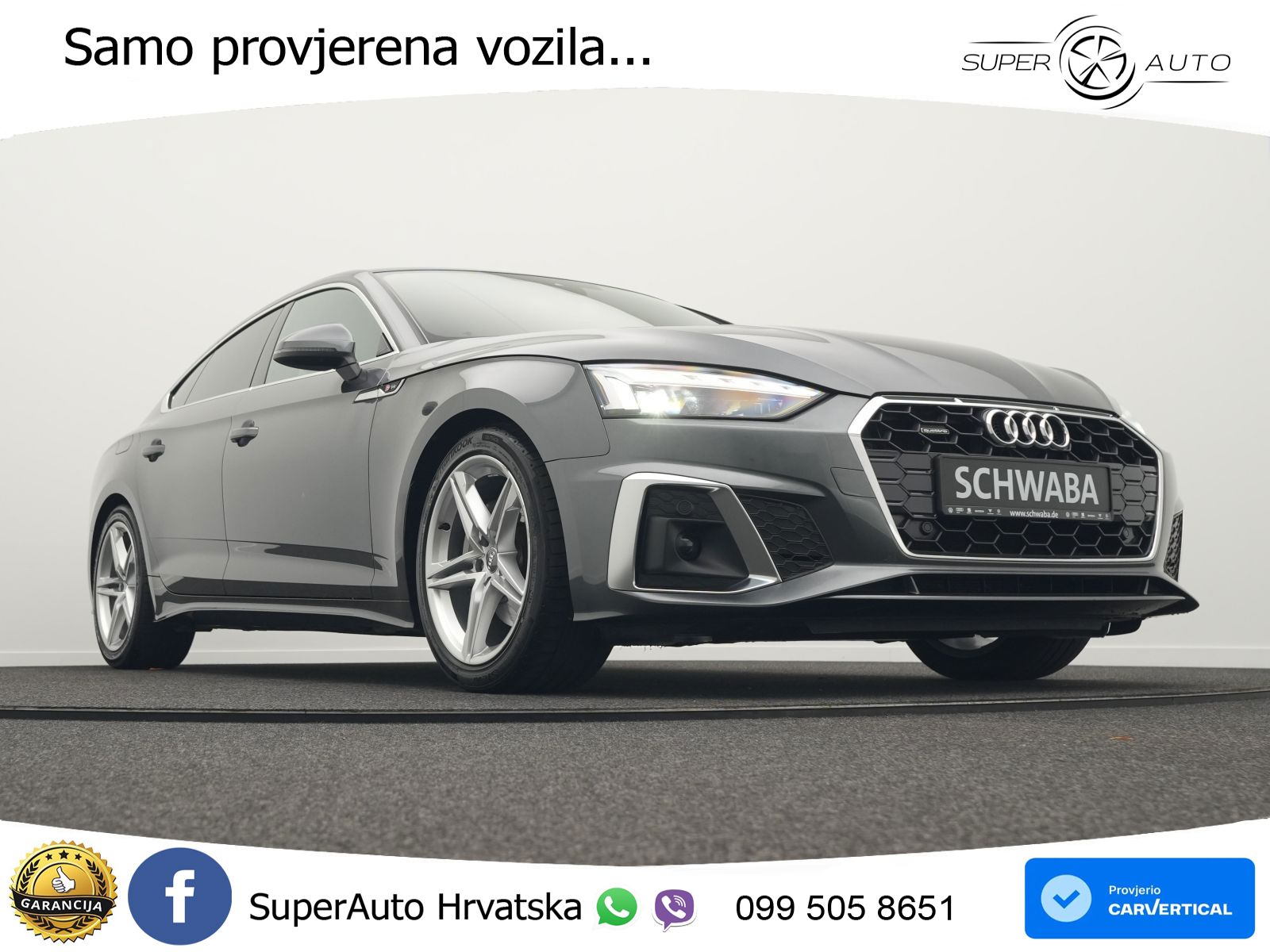 Audi A5 Sportback 40 TDI (204 KS) quattro S tronic 2x S line MATRIX+GR SJED+KAM