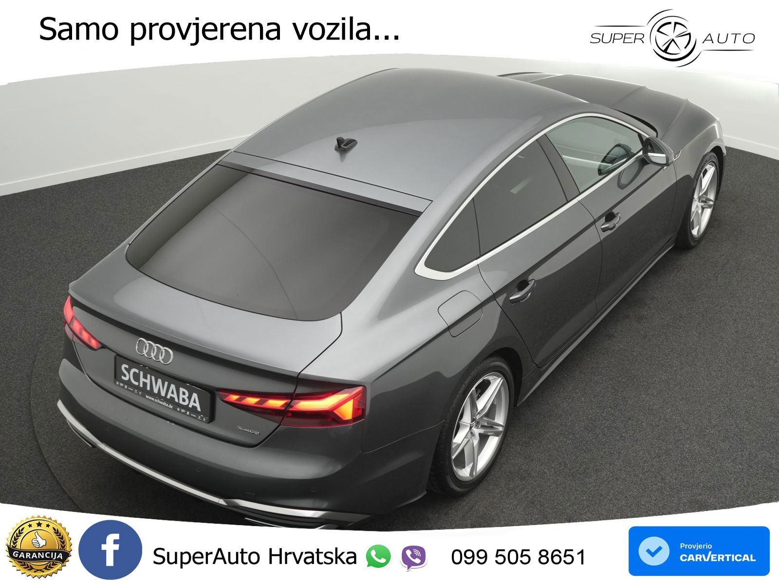 Audi A5 Sportback 40 TDI (204 KS) quattro S tronic 2x S line MATRIX+GR SJED+KAM