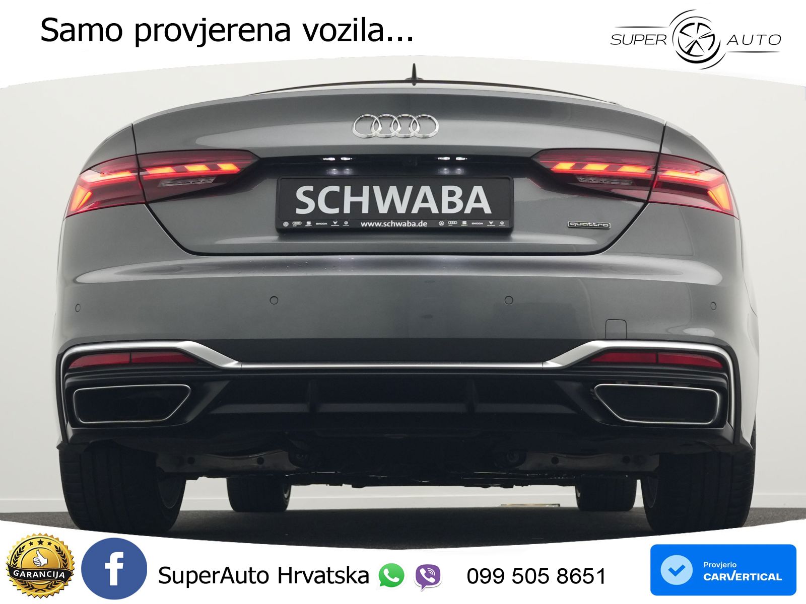 Audi A5 Sportback 40 TDI (204 KS) quattro S tronic 2x S line MATRIX+GR SJED+KAM