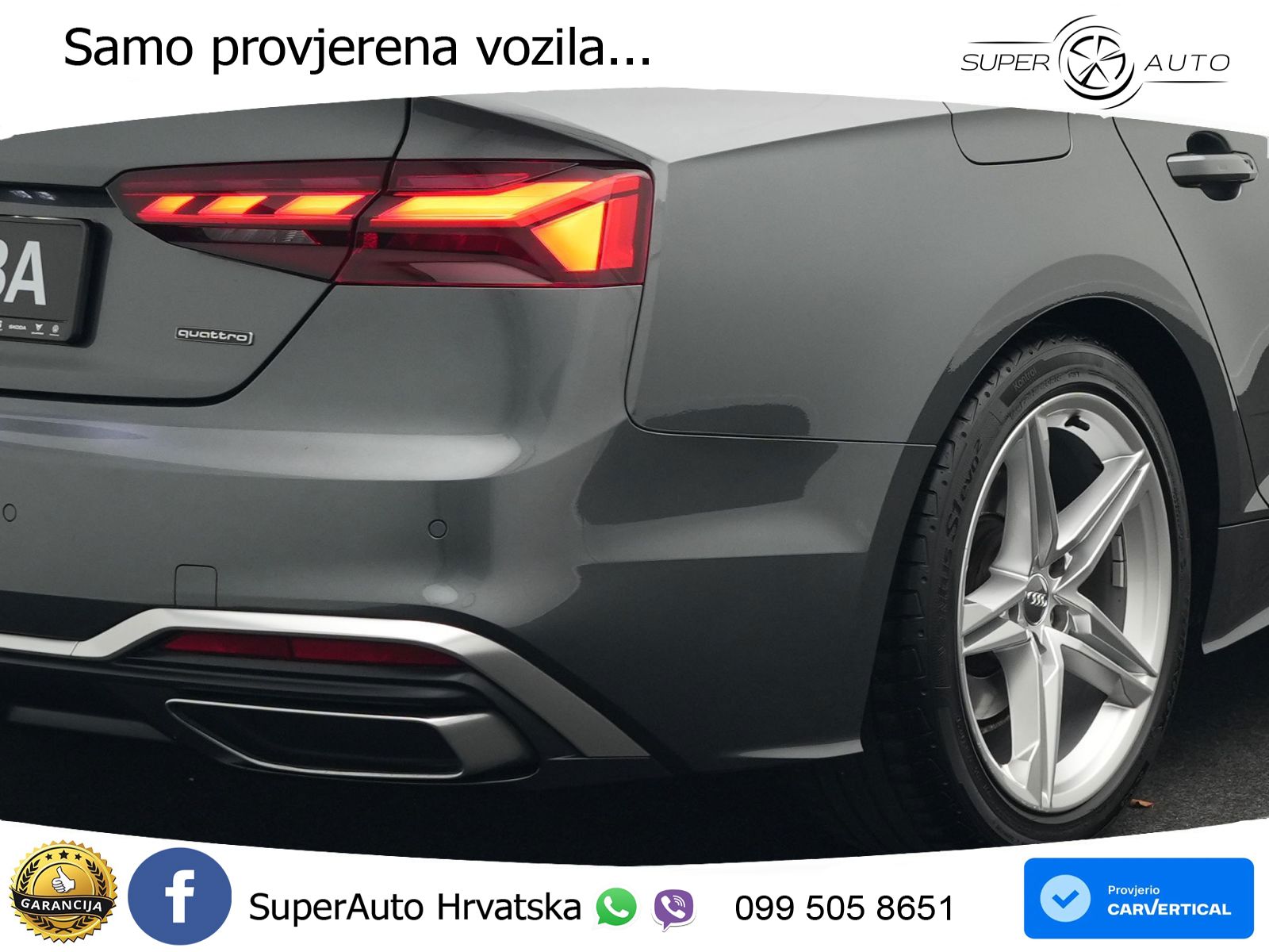 Audi A5 Sportback 40 TDI (204 KS) quattro S tronic 2x S line MATRIX+GR SJED+KAM