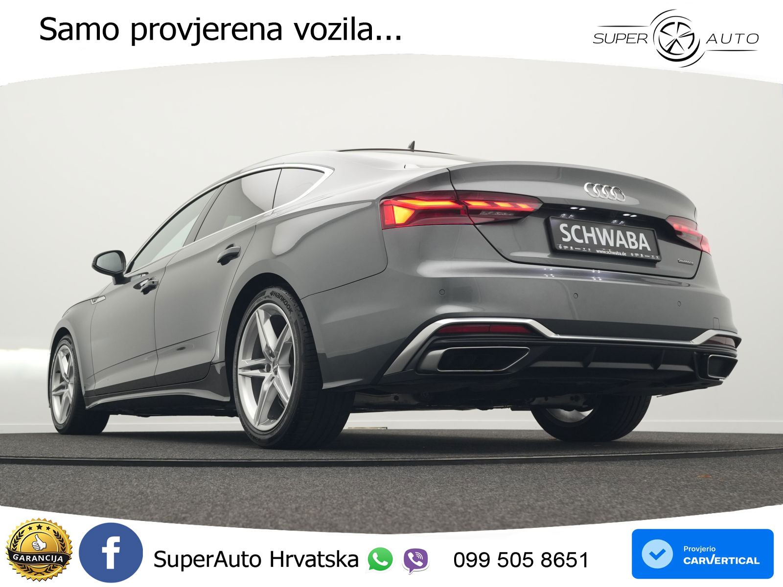 Audi A5 Sportback 40 TDI (204 KS) quattro S tronic 2x S line MATRIX+GR SJED+KAM