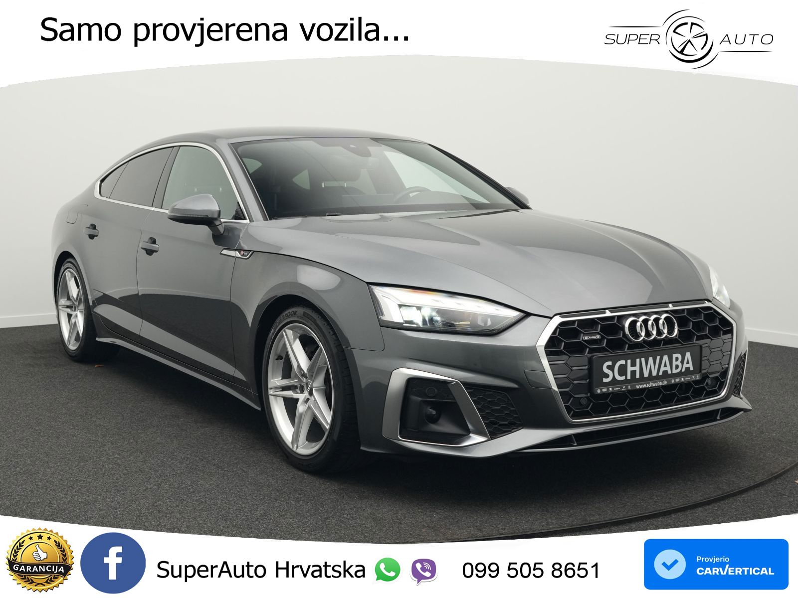 Audi A5 Sportback 40 TDI (204 KS) quattro S tronic 2x S line MATRIX+GR SJED+KAM