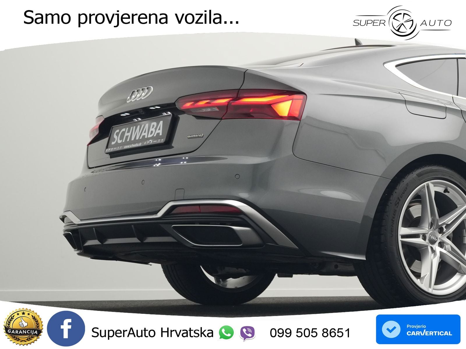 Audi A5 Sportback 40 TDI (204 KS) quattro S tronic 2x S line MATRIX+GR SJED+KAM