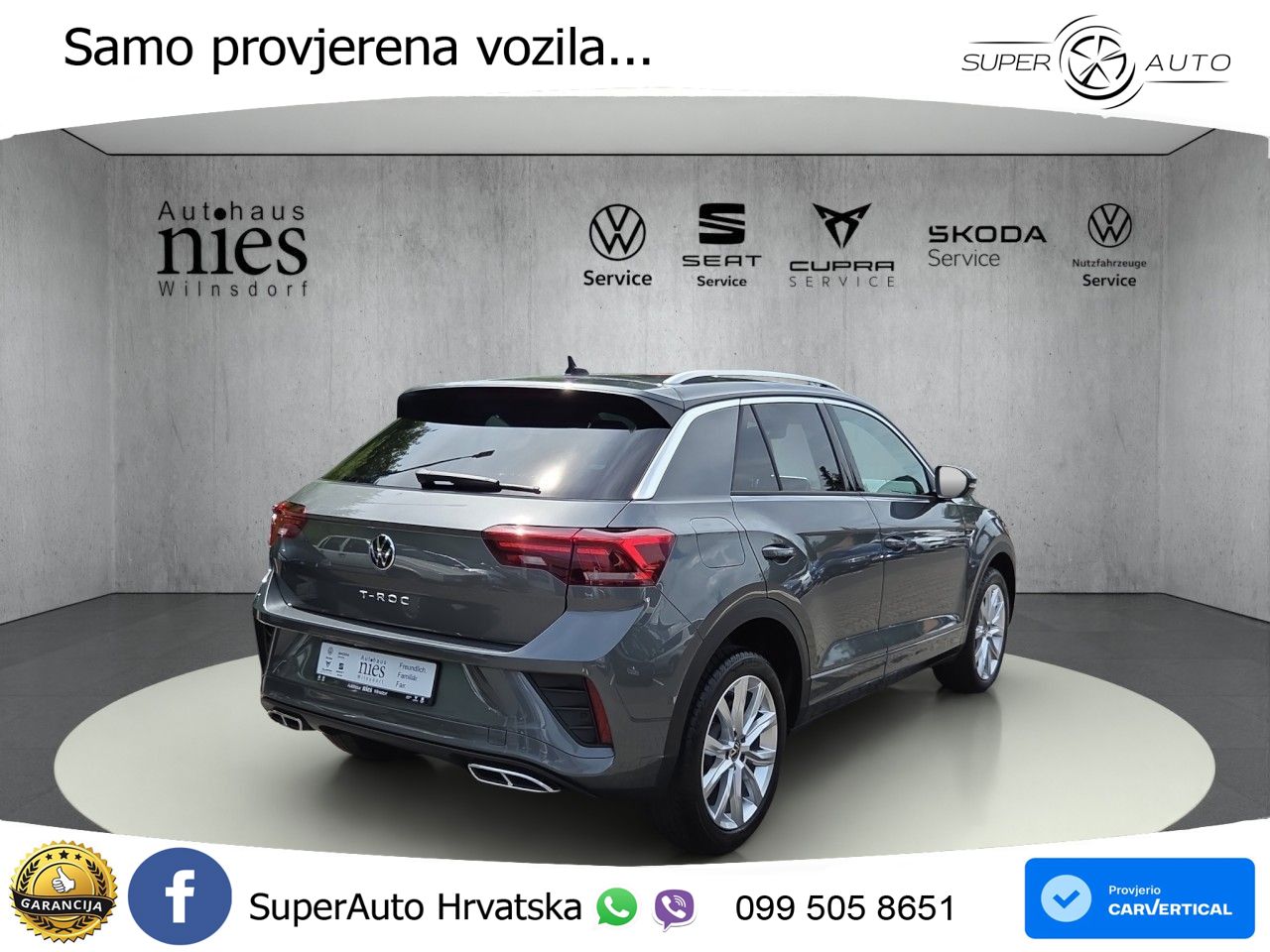 Volkswagen T-Roc 1.5 TSI (150 KS) DSG R-Line LED+GR SJED+ACC