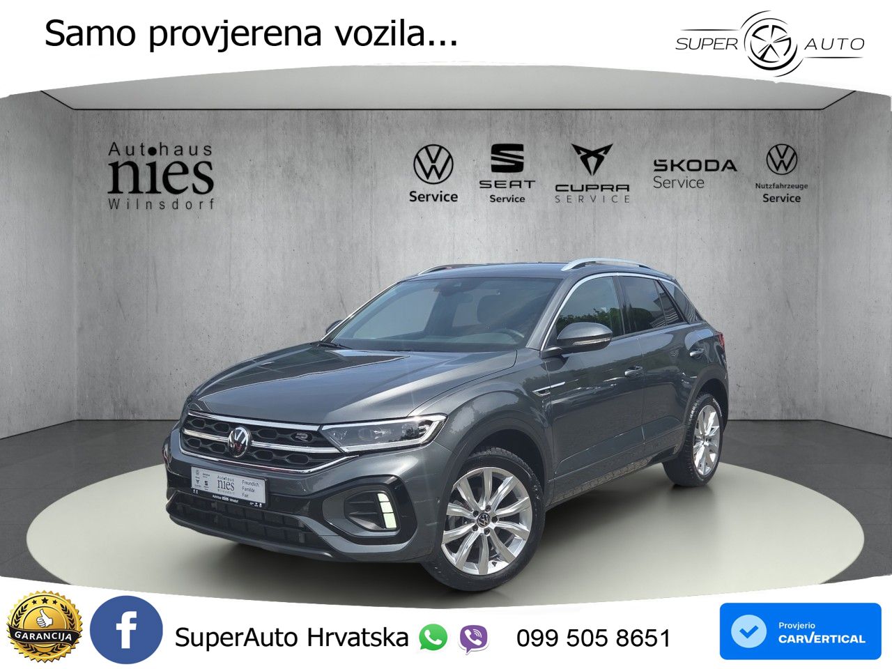 Volkswagen T-Roc 1.5 TSI (150 KS) DSG R-Line LED+GR SJED+ACC