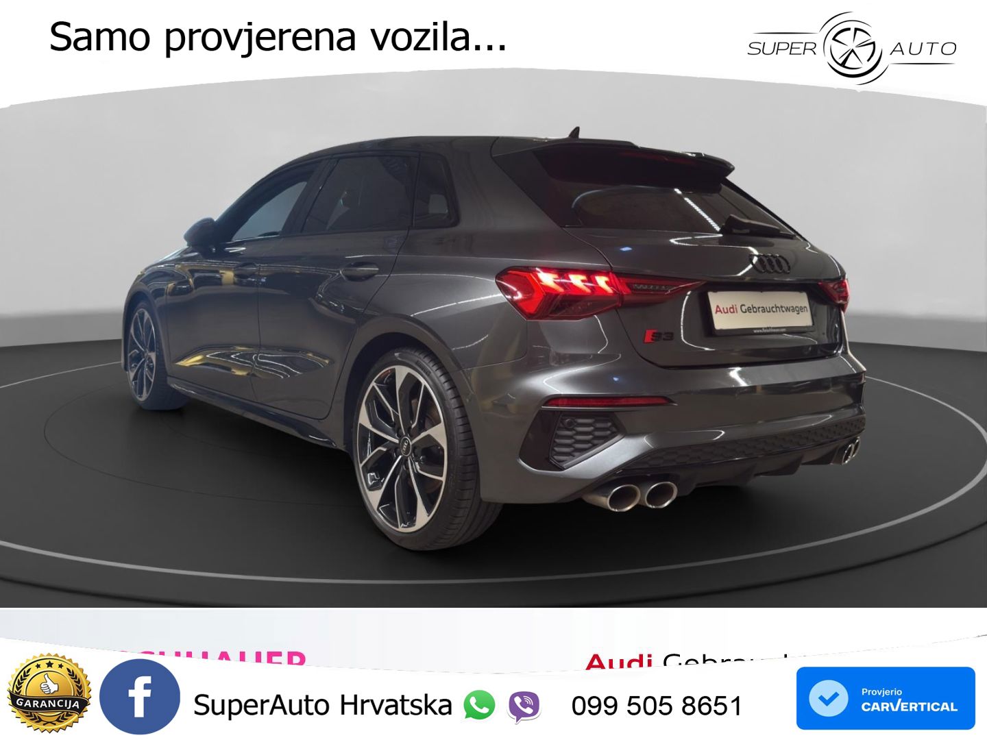 Audi S3 2.0 TFSI (310 KS) quattro S tronic LED+GR SJED+ACC