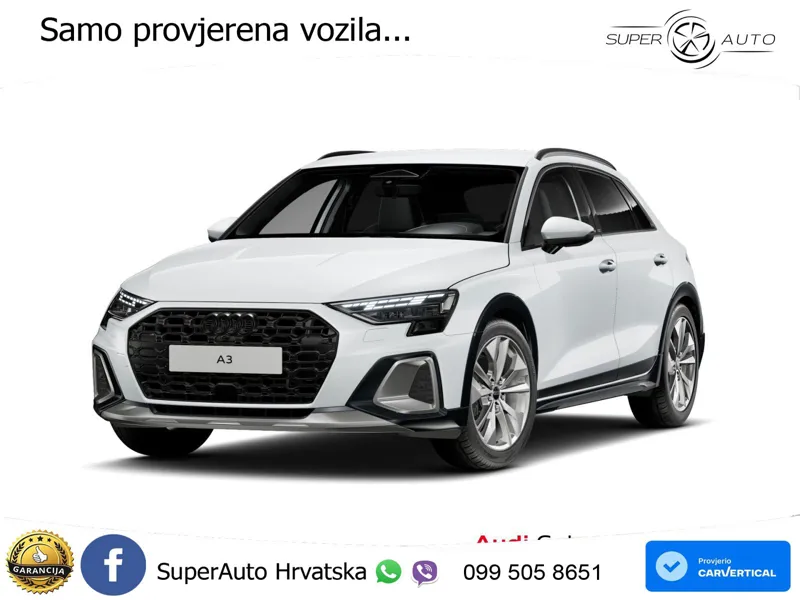 Audi A3 allstreet 40 TFSI (204 KS) quattro S tronic LED+GR SJED+ACC