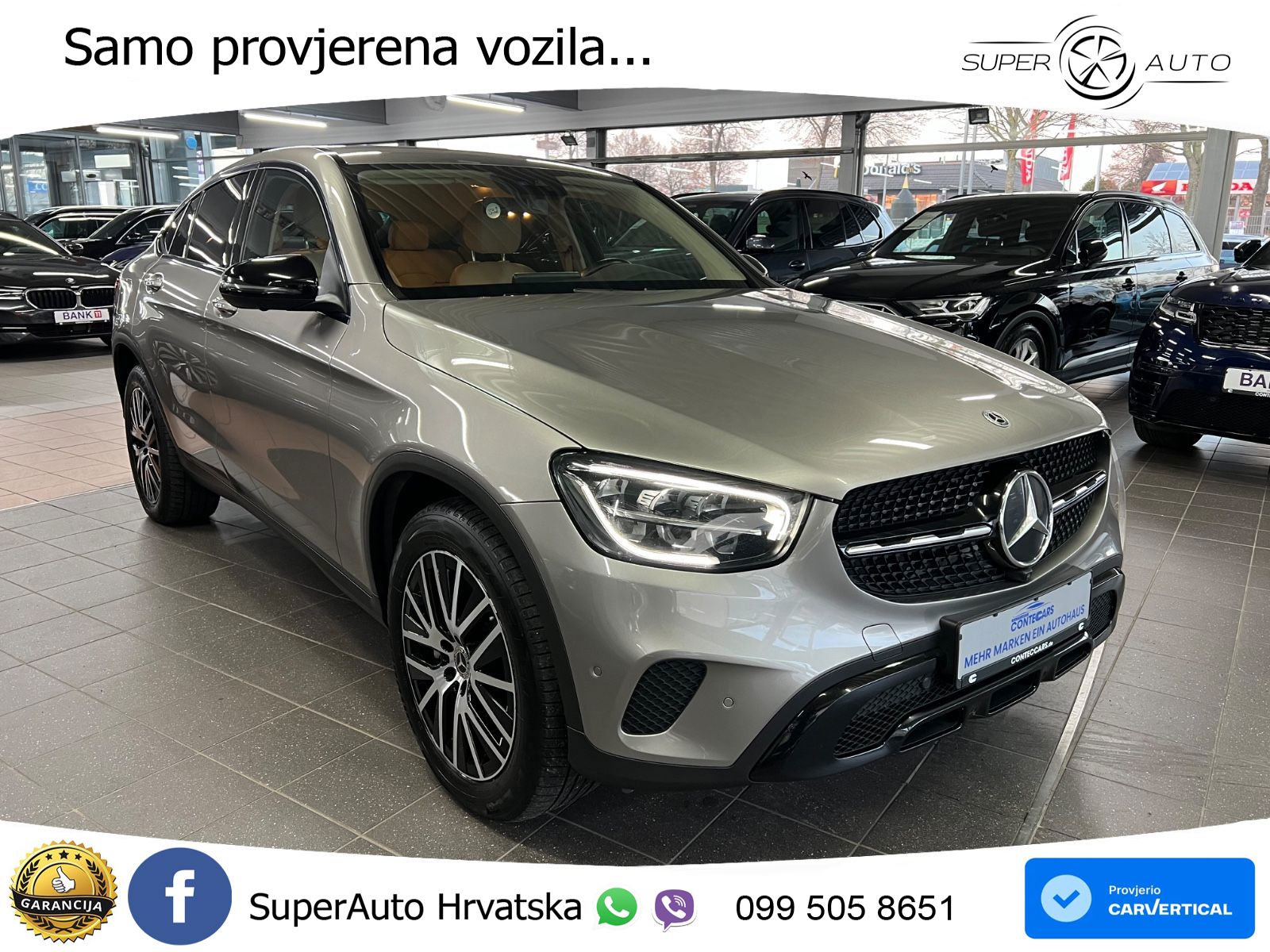Mercedes GLC Coupe 300d (245 KS) 4MATIC G-TRONIC Night paket LED+GR SJED+ACC