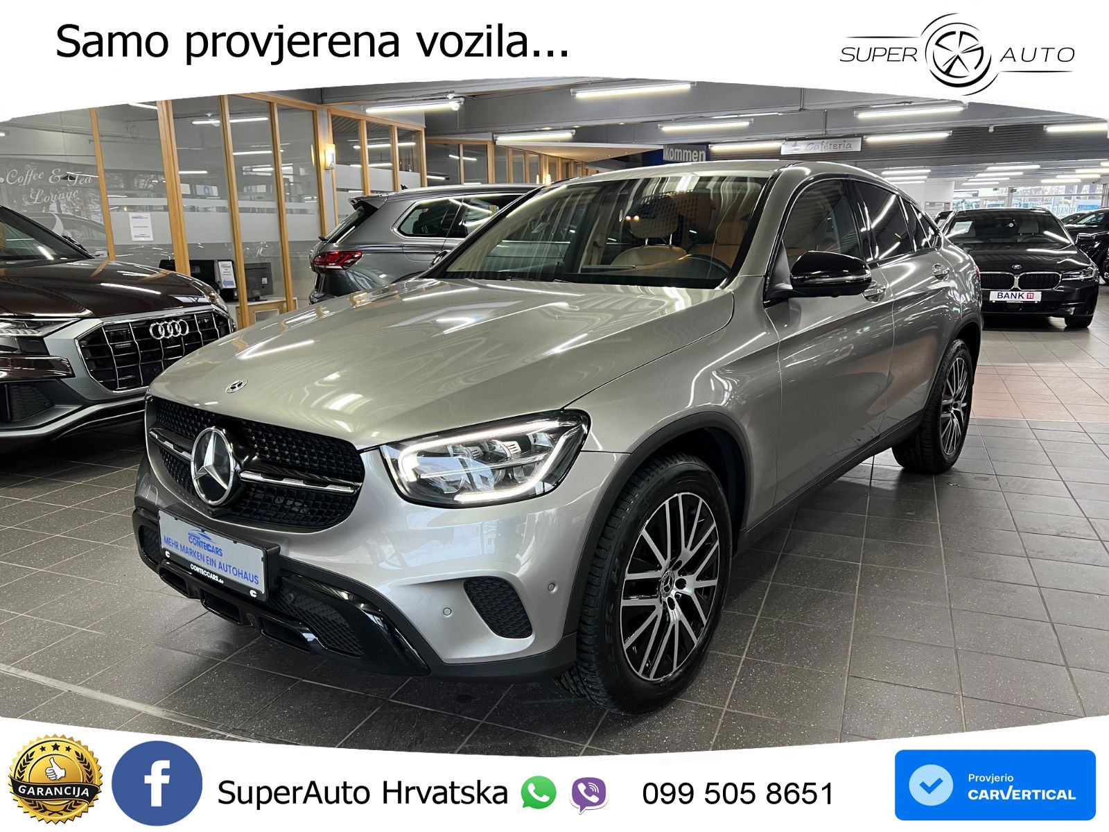Mercedes GLC Coupe 300d (245 KS) 4MATIC G-TRONIC Night paket LED+GR SJED+ACC