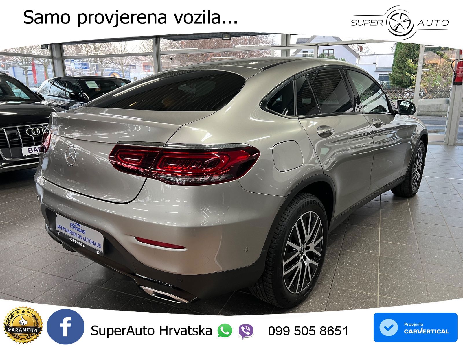 Mercedes GLC Coupe 300d (245 KS) 4MATIC G-TRONIC Night paket LED+GR SJED+ACC