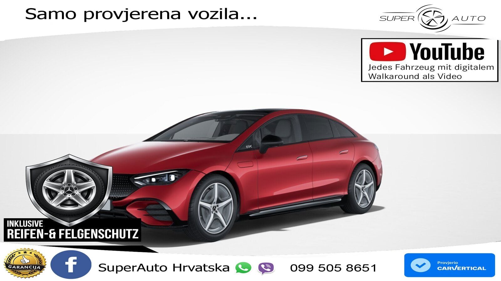 Mercedes EQE 500 100 kWh (408 KS) 4MATIC AMG ZRAČNI+ACC+GR SJED+KAM+PANO