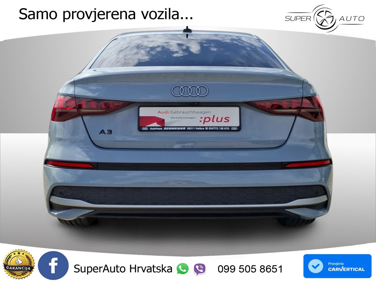 Audi A3 Limuzina 30 TFSI (116 KS) LED+GR SJED+ACC