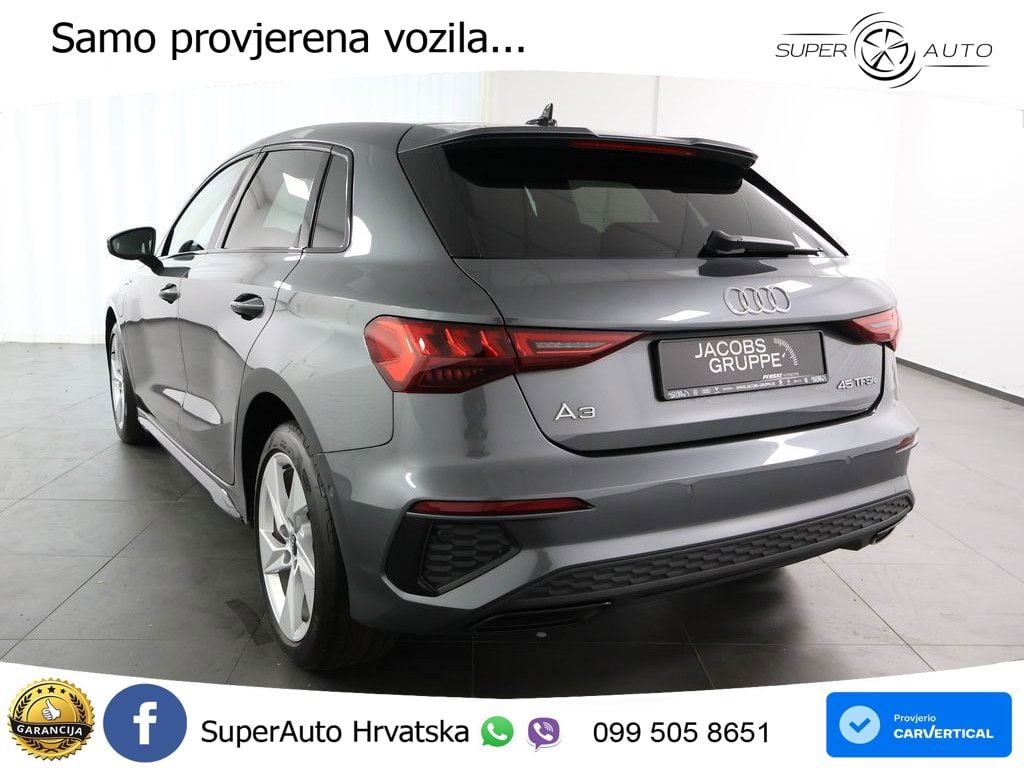 Audi A3 45 TFSIe (245 KS) S tronic S line LED+GR SJED+ACC