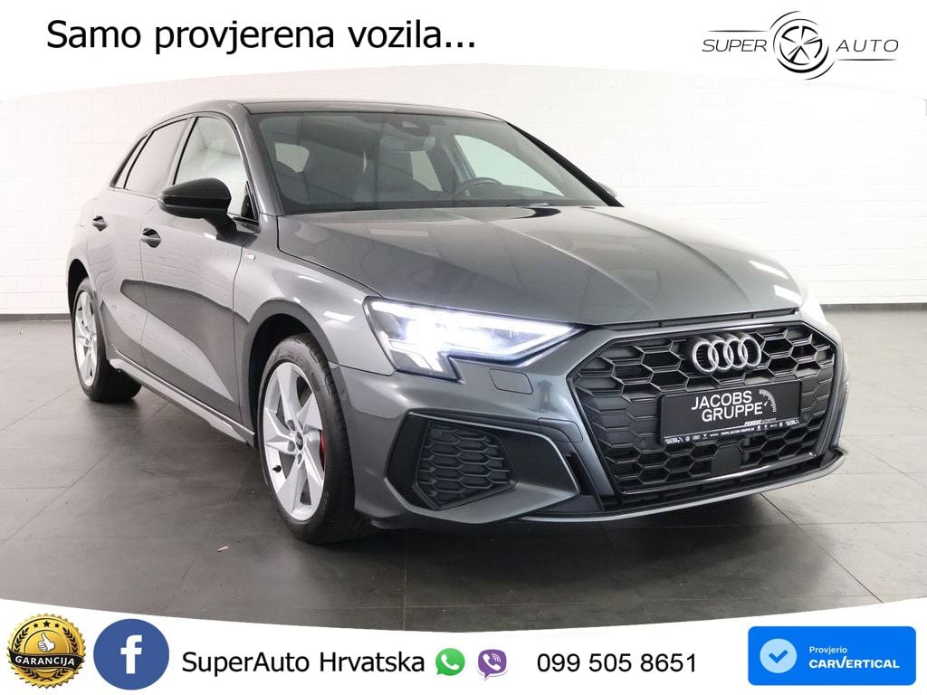 Audi A3 45 TFSIe (245 KS) S tronic S line LED+GR SJED+ACC
