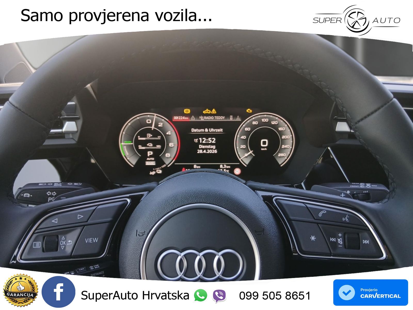 Audi A3 Sportback 40 TFSI e (204 KS) Plug-in Hybrid S tronic S line LED+GR SJED+ACC