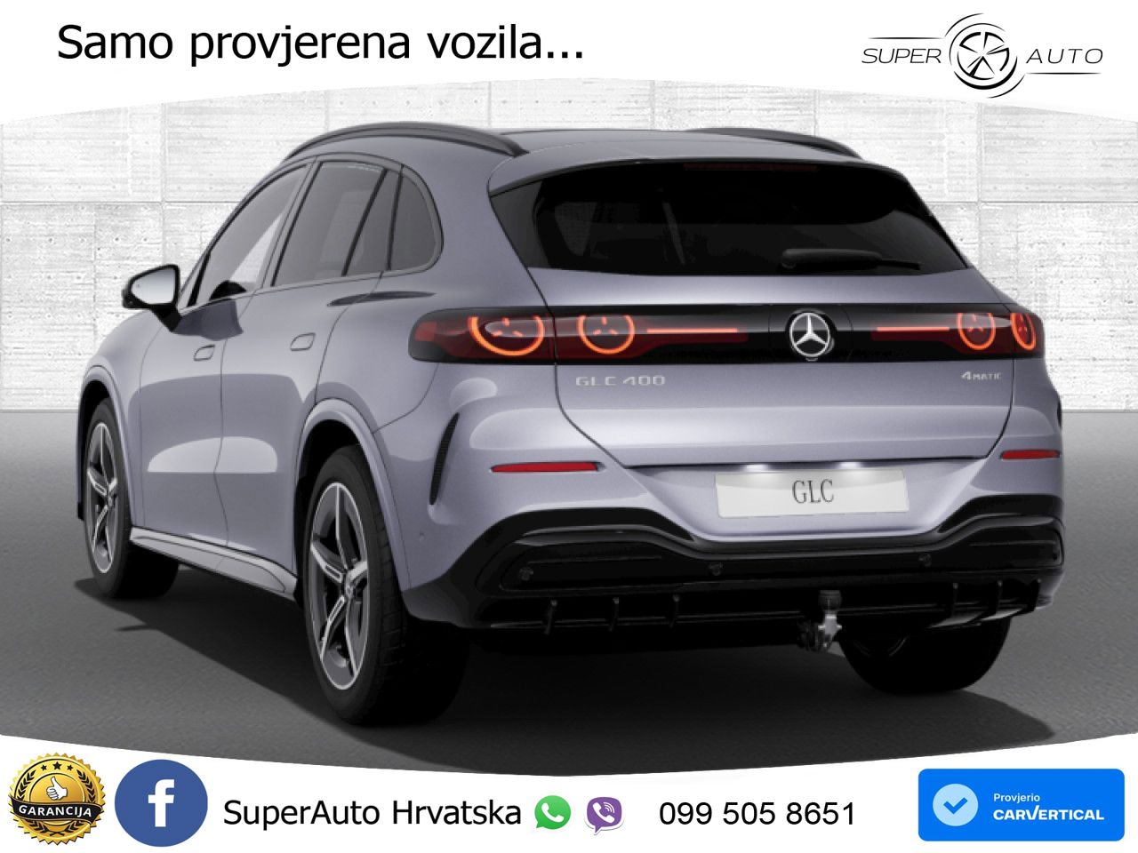 Mercedes GLC 400 94 kWh (489 KS) 4MATIC EQ Technology AMG LED+GR SJED+ACC