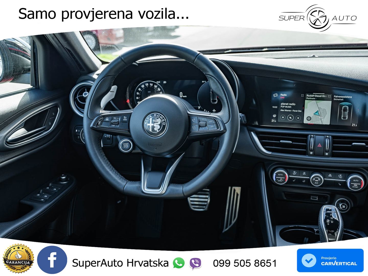Alfa Romeo Giulia 2.0 Turbo (280 KS) AWD Automatic LED+GR SJED+ACC