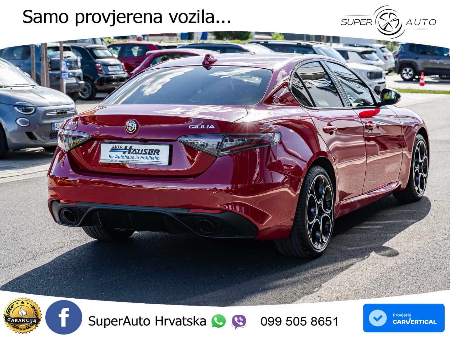 Alfa Romeo Giulia 2.0 Turbo (280 KS) AWD Automatic LED+GR SJED+ACC