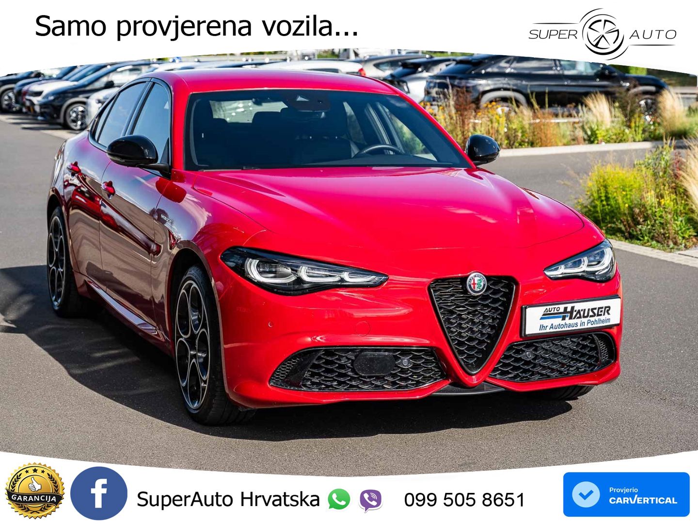 Alfa Romeo Giulia 2.0 Turbo (280 KS) AWD Automatic LED+GR SJED+ACC