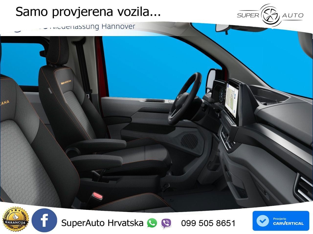 Volkswagen Transporter T7 PanAmericana Assistenz+ 8-Sitzer 218 KS