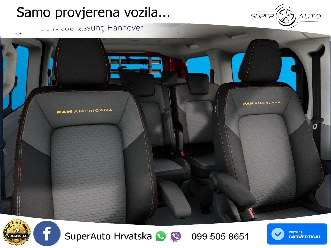 Volkswagen Transporter T7 PanAmericana Assistenz+ 8-Sitzer 218 KS