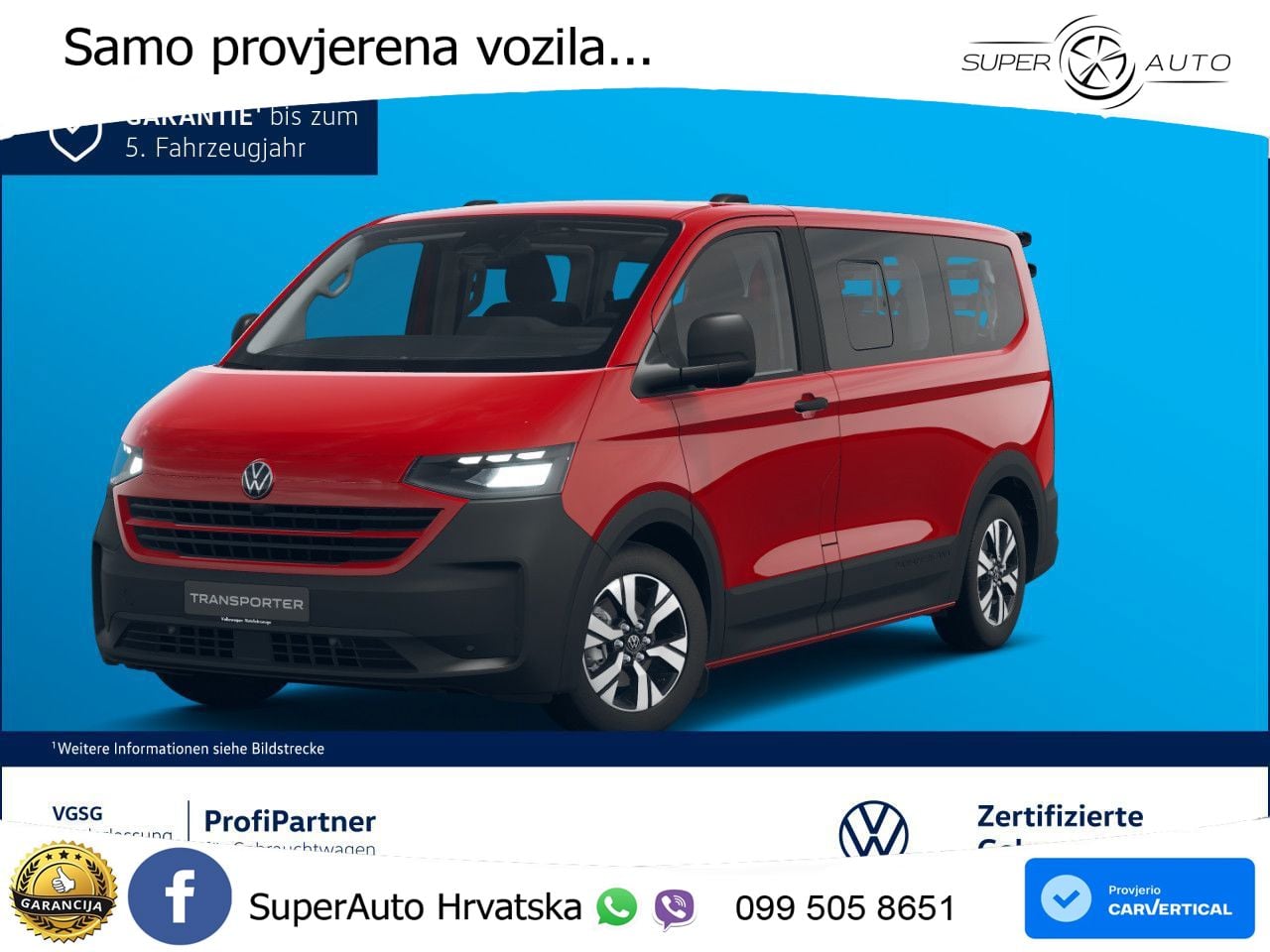 Volkswagen Transporter T7 PanAmericana Assistenz+ 8-Sitzer 218 KS