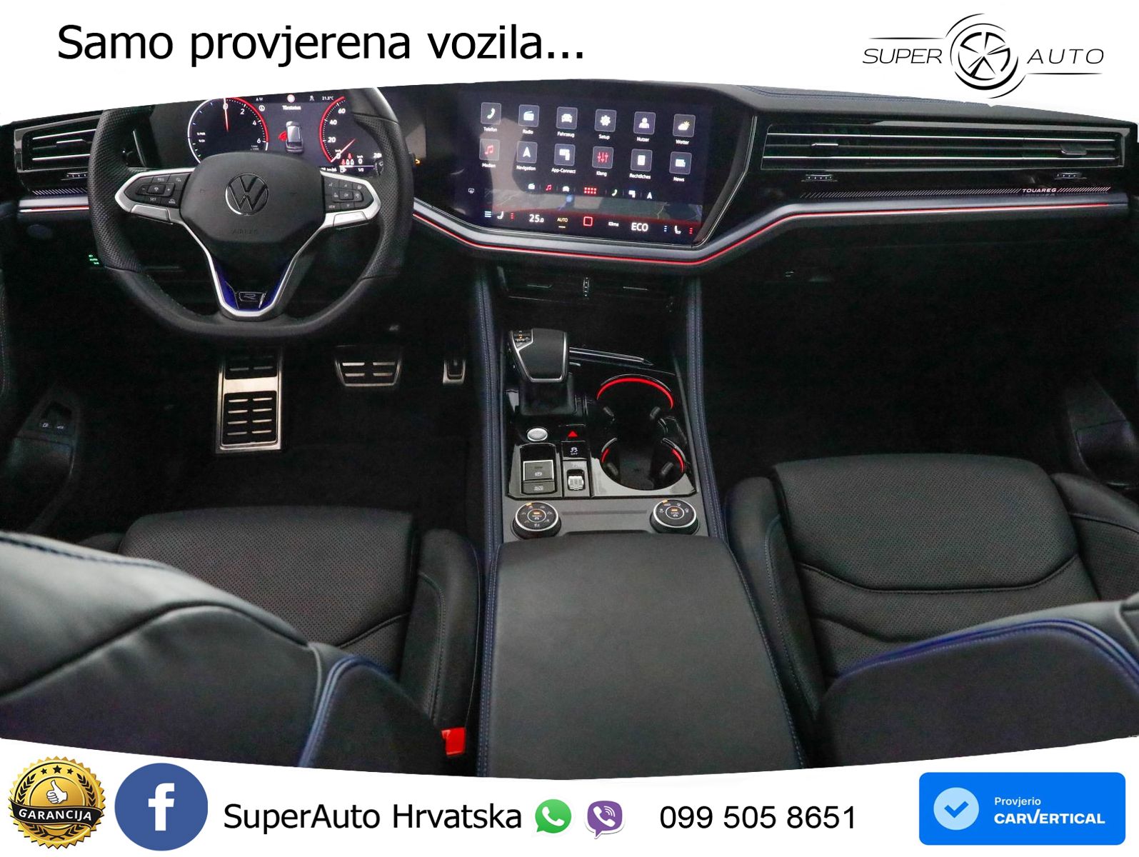 Volkswagen Touareg R 3.0 V6 TFSI (462 KS) 4MOTION Tiptronic ZRAČNI+ACC+4xGR SJED+KAM