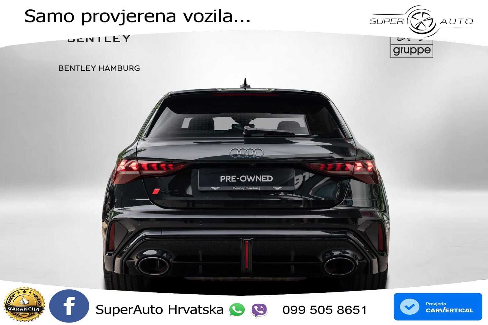 Audi RS3 Sedan 2.5 TFSI (400 KS) quattro S tronic LED+GR SJED+ACC